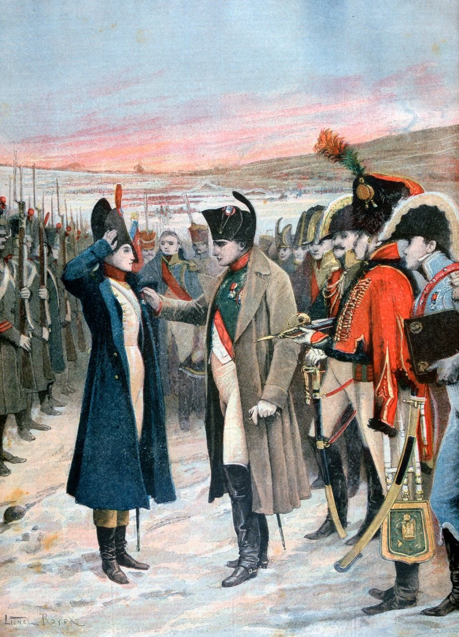 Napoleone premia l'ufficiale femminile Marie Schellinck con la Legion d'Onore